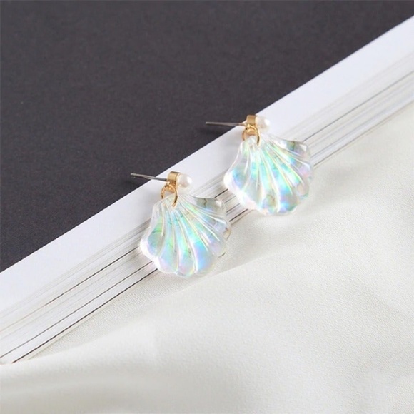 Abalone Shell Earrings - Picture 2 of 4